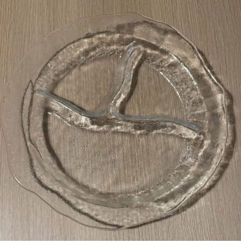 Clear Glass Sectioned Platter